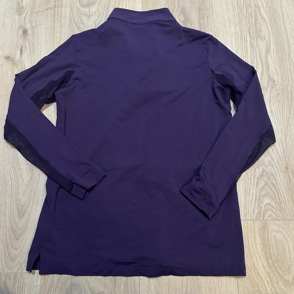 The Tailored Sportsman 1/4 Zip Sun Shirt Long Sleeve IceFil Mesh Riding M EUC - Picture 8 of 8